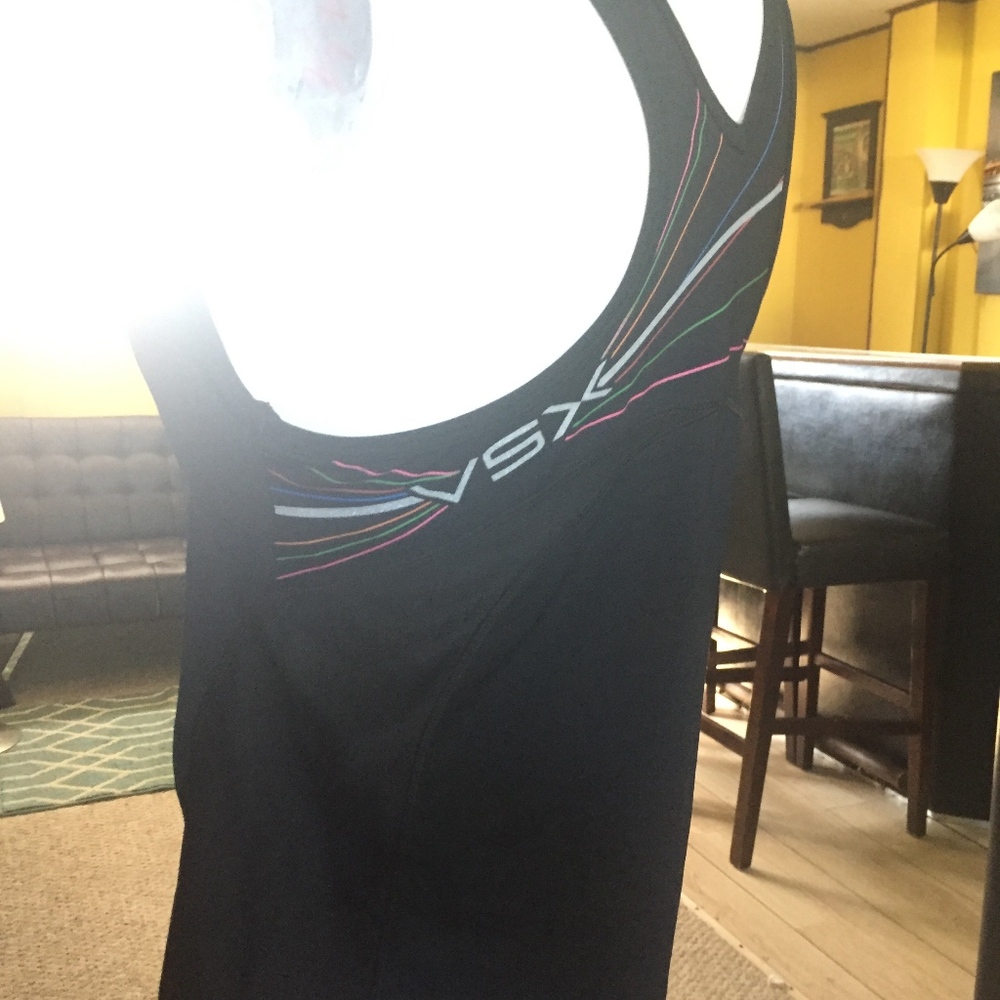 Victoria Secret Sport Top Black Size Med Racerback - Picture 6 of 8
